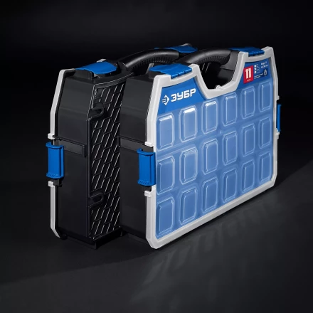 ЗУБР АМУР-11, 462 х 365 х 92 мм, Пластиковый органайзер со съемными лотками (38042-11) купить в Надыме