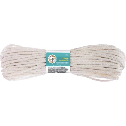 Шнур бельевой полипропиленовый с сердечником  D-5 мм L-25 м цветнойELFE 93714 купить в Надыме