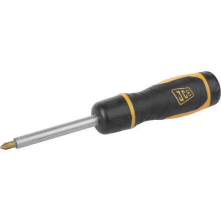 Набор JCB: Отвертка реверсивная, с битами из хромомолибденовой стали, 7 предм.: SL 5, 6мм; PH№ 1, 2; PZ№ 1, 2 JSD025 купить в Надыме