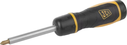 Набор JCB: Отвертка реверсивная, с битами из хромомолибденовой стали, 7 предм.: SL 5, 6мм; PH№ 1, 2; PZ№ 1, 2 JSD025 купить в Надыме