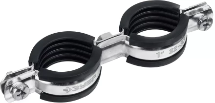 ЗУБР 1, цинк, 8 шт, двойной трубный хомут (37890-32-37) купить в Надыме