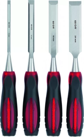 Набор долот-стамесок "Тигровый глаз" плоских 4 штуки 6-12-18-24 мм MATRIX 24432 купить в Надыме