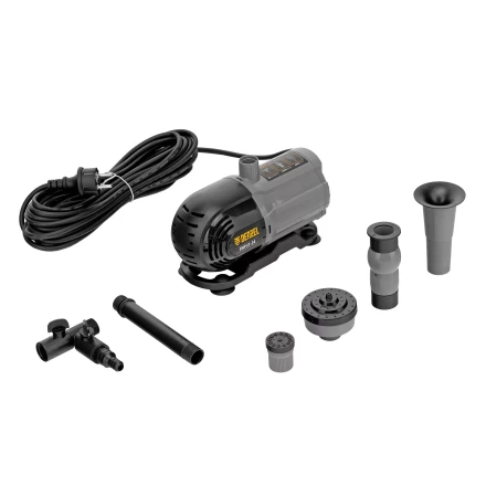 Насос фонтанный FNP31-24, 31 Вт, подъем 2,4 м, 1500 л/ч, колокольчик/2 каскада/гейзер Denzel 99031 купить в Надыме