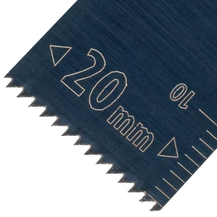 Насадка для МФИ режущая пазовая прямая, HCS, по дереву, 20 х 1.4 мм, мелкий зуб Denzel 782309 купить в Надыме