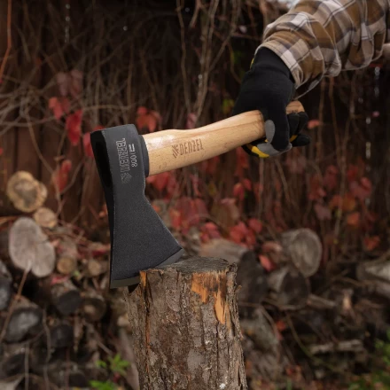 Топор, 800 г Denzel 21633, кованый, буковое топорище купить в Надыме