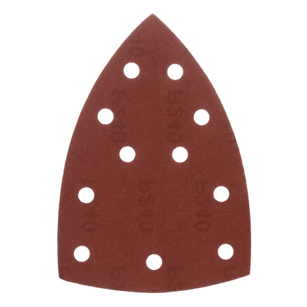 Треугольник абразивный на ворc. подложке под "липучку", перф., P 240, 150х150х100 мм, 5 шт. Denzel 738667 купить в Надыме