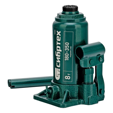 Домкрат гидравлический бутылочный Сибртех 50805, 8 т, 180-350 мм купить в Надыме