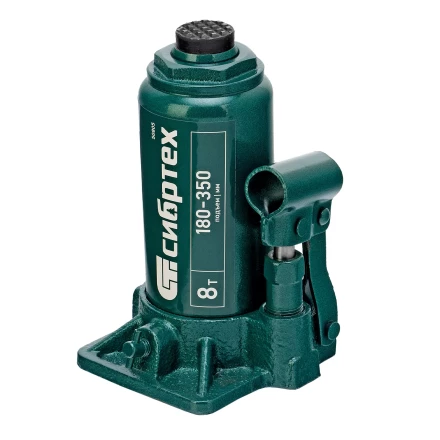 Домкрат гидравлический бутылочный Сибртех 50805, 8 т, 180-350 мм купить в Надыме