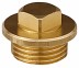 Заглушка GENERAL FITTINGS, 6-ти гранная головка с прижимной шайбой, никелированная латунь, наружная резьба, 1&quot; 51099-1 купить в Надыме