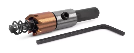 HSS-TiN коронка MESSER  13мм с центр. сверлом и толкающей пружиной для  лист. материала  до 2 мм ц/х купить в Надыме