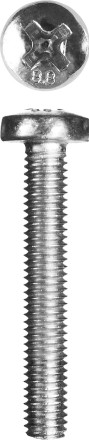Винт DIN 7985 M5x16мм, 12шт, кл. пр. 4.8, оцинкованный, ЗУБР 303156-05-016 купить в Надыме