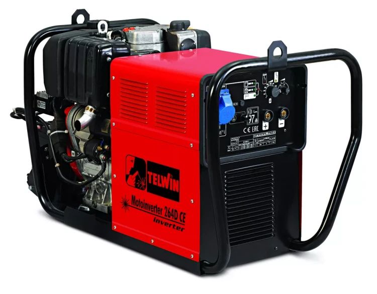 Инверторный сварочный бензогенератор Telwin MOTOINVERTER 264D CE двигатель LOMBARDINI купить в Надыме