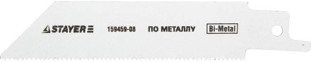 Полотно STAYER &quot;PROFI&quot; S522EF для сабельной эл. ножовки Bi-Met,тонколистовой, профильный металл, нерж сталь, цвет мет 159459-08 купить в Надыме