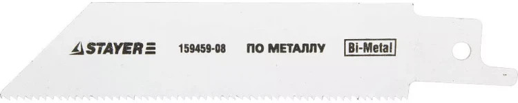 Полотно STAYER "PROFI" S522EF для сабельной эл. ножовки Bi-Met,тонколистовой, профильный металл, нерж сталь, цвет мет 159459-08 купить в Надыме