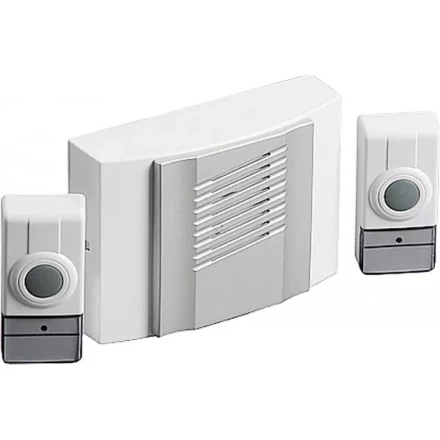 Звонок СВЕТОЗАР "ДУЭТ" радиочастотный беспроводной, 4 мелодии, 2 кнопки, 4,5В SV-58068 купить в Надыме