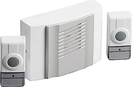 Звонок СВЕТОЗАР "ДУЭТ" радиочастотный беспроводной, 4 мелодии, 2 кнопки, 4,5В SV-58068 купить в Надыме