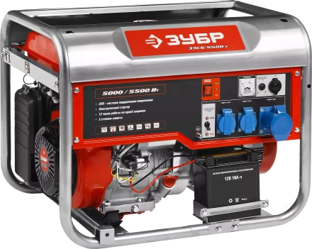Генератор бензиновый ЗЭСБ-5500-Э серия МАСТЕР купить в Надыме