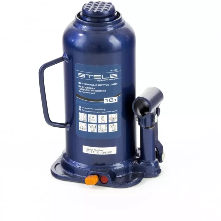 Домкрат гидравлический бутылочный 16 т h подъема 227-457 мм Stels 51168 купить в Надыме