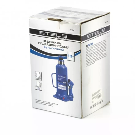 Домкрат гидравлический бутылочный 16 т h подъема 227-457 мм Stels 51168 купить в Надыме