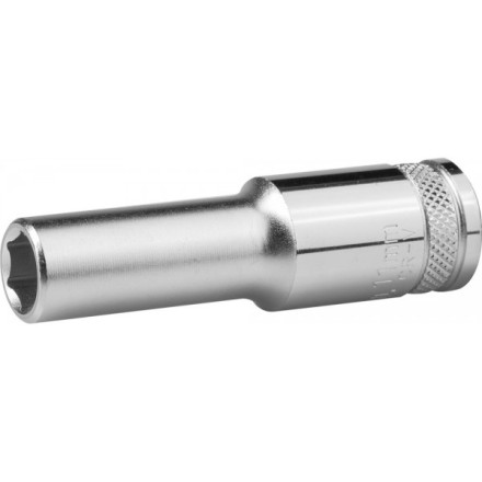 Торцовая головка KRAFTOOL &quot;INDUSTRIE QUALITAT&quot;, удлиненная, Cr-V, FLANK, хромосатинированная, 1/2&quot;, 10 мм 27807-10_z01 купить в Надыме