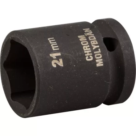 Торцовая головка KRAFTOOL "INDUSTRIE QUALITAT" ударная (1/2"), FLANK, Cr-Mo, фосфатированная, 21 мм 27940-21_z01 купить в Надыме