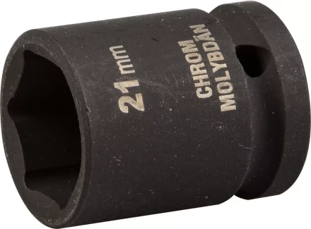 Торцовая головка KRAFTOOL "INDUSTRIE QUALITAT" ударная (1/2"), FLANK, Cr-Mo, фосфатированная, 21 мм 27940-21_z01 купить в Надыме