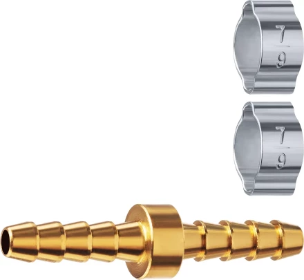 ЗУБР елочка-елочка, 6 мм с обжимными хомутами, штуцер соединительный, Профессионал (64925-06) купить в Надыме