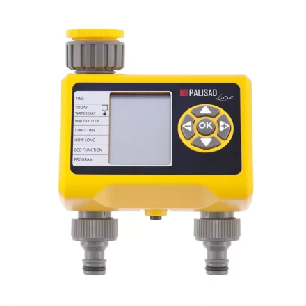 Таймер для полива на 2 линии электронный  PALISAD-LUXE 66199 купить в Надыме
