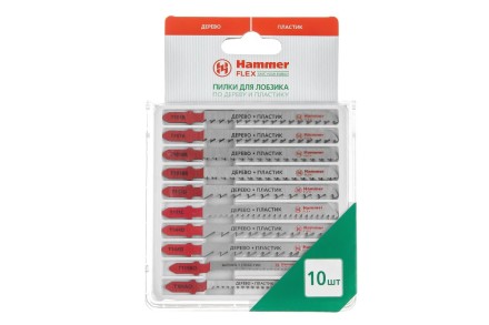Пилки для лобзика HAMMER JG WD-PL набор No4 (10шт.) купить в Надыме