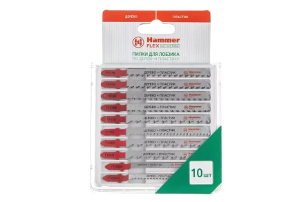 Пилки для лобзика HAMMER JG WD-PL набор No4 (10шт.) купить в Надыме