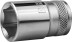 Торцовая головка KRAFTOOL &quot;INDUSTRIE QUALITAT&quot;, Cr-V, FLANK, хромосатинированная, 1/2&quot;, 16 мм 27805-16_z01 купить в Надыме
