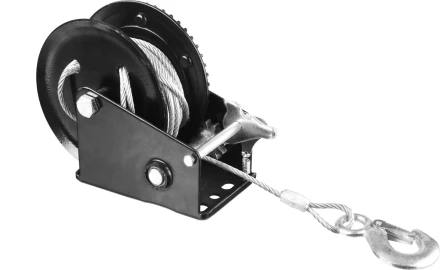 Лебедка ручная барабанная STAYER "MASTER", тяговая, тросовая, 0,9т, 8м 43112-0.9 купить в Надыме