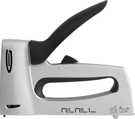 Степлер мебельный алюминиевый корпус тип скобы 13 53 300 6-10 мм GROSS 41001 купить в Надыме