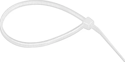 Хомуты 200 х 3,6 мм пластмассовые белые 100 шт  СИБРТЕХ 45527 купить в Надыме