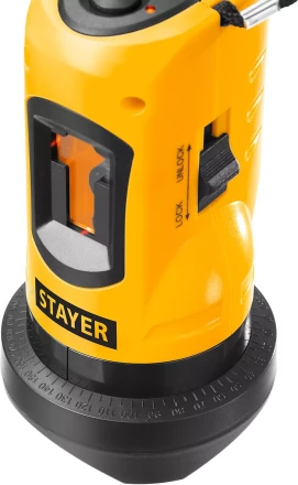 Нивелир лазерный линейный SLL-2, STAYER 34960-H2, штатив, кейс, 10м, точн. +/-0,5 мм/м 34960-H2 купить в Надыме