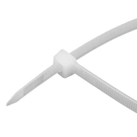 Хомуты, 500 х 8 мм, пластиковые, белые, 50 шт Сибртех 45589 купить в Надыме