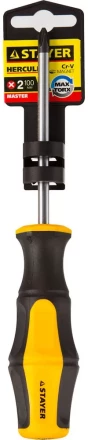 Отвертка STAYER "MASTER" "HERCULES", Сr-V, противоскользящая рукоятка, PH2x100мм 25052-2-10_z02 купить в Надыме