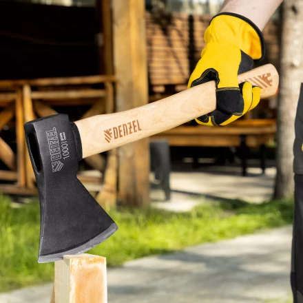 Топор, 1000 г Denzel 21634, кованый, буковое топорище купить в Надыме