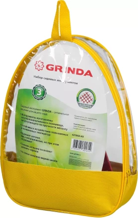 Набор GRINDA: Совок посадочный широкий, совок посадочный узкий, рыхлитель с нейлоновым корпусом, 3 предмета 421360-H3 купить в Надыме