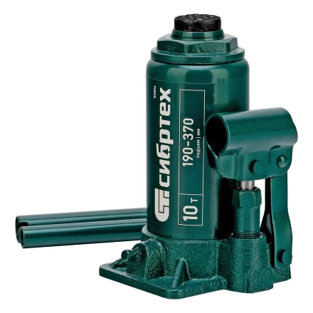 Домкрат гидравлический бутылочный Сибртех 50806, 10 т, 190-370 мм купить в Надыме