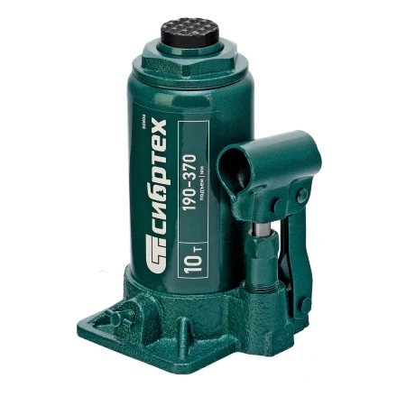 Домкрат гидравлический бутылочный Сибртех 50806, 10 т, 190-370 мм купить в Надыме