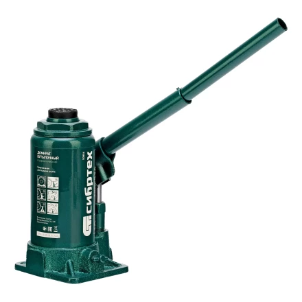 Домкрат гидравлический бутылочный Сибртех 50806, 10 т, 190-370 мм купить в Надыме