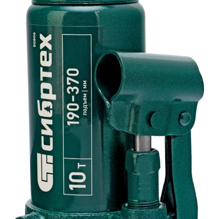 Домкрат гидравлический бутылочный Сибртех 50806, 10 т, 190-370 мм купить в Надыме