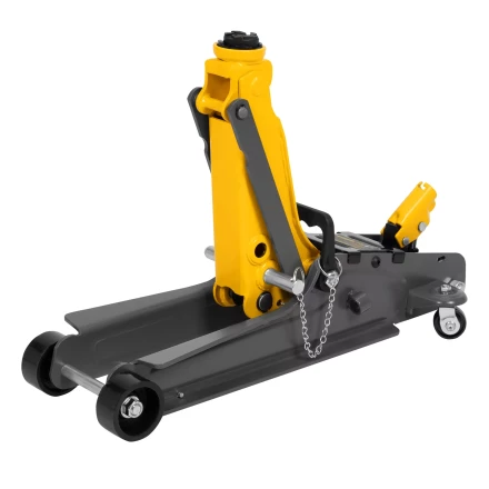 Домкрат гидравлический подкатной с фиксатором Denzel 51233, 2,5 т,  85-385 мм, в пласт. кейсе купить в Надыме