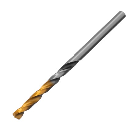 Сверло спиральное по металлу Denzel 4 x 75мм, Р6М5, Golden Tip, многогранная заточка 718272 купить в Надыме