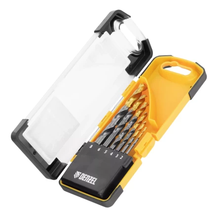 Набор сверл по металлу Denzel, 2-8мм, Р6М5К8-TiN, Golden Tip, 6 шт 723004 купить в Надыме