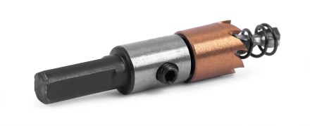 HSS-TiN коронка MESSER  14мм с центр. сверлом и толкающей пружиной для  лист. материала  до 2 мм ц/х купить в Надыме