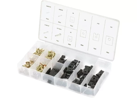 Набор саморезов и подушек саморезы D х L: 3х8, 4х16, 5х12, 6х20 мм 170 предметов СИБРТЕХ 47608 купить в Надыме