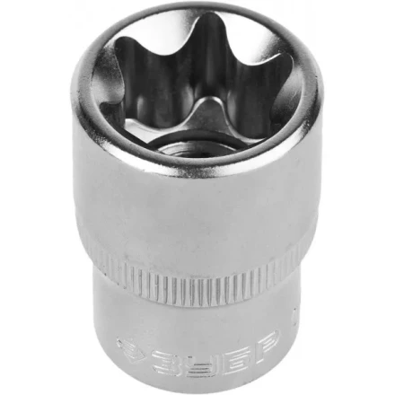 Головка торцовая ЗУБР "МАСТЕР" (1/2"), Cr-V, E-TORX, хроматированное покрытие, E24 27719-24 купить в Надыме