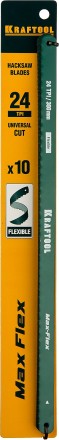 Полотно гибкое Max Flex, KRAFTOOL 15941-24-S10, безопасное, с волнообразной разводкой, 24 TPI, 10шт, 300мм 15941-24-S10 купить в Надыме
